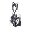MSA V-FIT Tower Harness w/Back, Front & Side D-Rings - Tongue Buckle Leg and Belt Straps - Shoulder & Leg Padding - Super Extra Large - 10218045