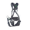 MSA V-FIT Tower Harness w/Back, Front & Side D-Rings - Quick-Connect Leg and Belt straps - Shoulder & Leg Padding - Extra Small - 10218046