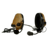 3M PELTOR ComTac V Headset MT20H682BB-19 CY - Neckband - Dual Lead - Standard Dynamic Mic - NATO Wiring - Coyote