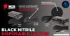 6 mil Black Nitrile MCR NitriShield with Grippaz Technology Gloves - 6016B - 100/Box