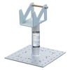 FallTech 12" Post Anchor with Rotating SRL Cradle for Wood Concrete and Steel - 78012WCSSC