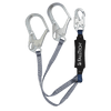 FallTech 4' ViewPack Energy Absorbing Lanyard Double-leg with Steel Connectors - 8260734