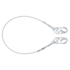 FallTech 8' Coated Cable Restraint Lanyard Fixed-length with Steel Snap Hooks - 830708