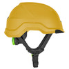 Lift Safety RADIX Type II Industrial Climbing Style Non-Vented Helmet - Yellow - HRX-22LE2