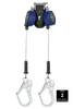 FallTech 8' FT-X Class 2 Twin-leg Leading Edge SRL - Steel Rebar Hooks - 82808TP3