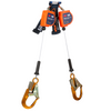 3M DBI-SALA Nano-Lok Edge Twin-Leg Personal Self Retracting Lifeline - Cable - Aluminum Rebar Hook - 8 ft. - Class 2 - ANSI - 3500280