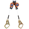 3M DBI-Sala 6 ft. Class 2 Nano-Lok Edge Twin-Leg Personal Self Retracting Lifeline w/Steel Rebar Hook - 3500281