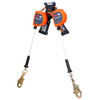3M DBI-SALA Nano-Lok Edge Twin-Leg Personal Self Retracting Lifeline - Cable - Steel Swivel Snap Hook - 8 ft. Class 2 ANSI - 3500282