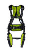 Miller H700 Construction Comfort 3 Point Harness w/ QC Leg Buckles and QC Chest Buckles H7CC3AS2 - Size UNIV