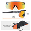 Skullerz AEGIR Safety Glasses, Sunglasses  - Mirrored Lenses - 1/EA