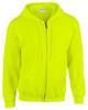 Gildan 186 Adult Heavy Blend 8 oz. Full-Zip Hooded Sweatshirt - Safety Green