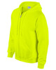 Gildan 186 Adult Heavy Blend 8 oz. Full-Zip Hooded Sweatshirt - Safety Green