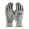 G-Tek PolyKor Seamless Knit Blended Glove w/Polyurethane Coated Flat Grip on Palm & Fingers - Vend-Ready - Salt Pepper - 6/PR - 16-530V