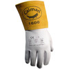 Caiman Premium Goat Grain TIG Welder's Glove w/a 4" Gold Extended Cuff - Natural - 6/PR - 1600