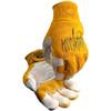 Caiman Premium Cow Grain TIG/MIG Welder's Gloves w/Split Cowhide Back - Hook & Loop Closure - Gold - 6/PR - 1828