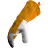 Caiman Premium Goat Grain TIG/MIG Welder's Gloves w/Split Cowhide Back - FR Insulated - Gold - 6/PR - 1868