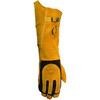 Caiman Premium Split Deerskin MIG/Stick Welder's Glove w/Fleece/Foam Insulation - 21" Length - Gold - 6/PR - 1878