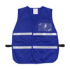 PIP Hi-Vis Apparel Non-ANSI Incident Comm& Vest - Cotton/Polyester Blend - Blue - 1/EA - 300-2504