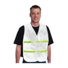 PIP Hi-Vis Apparel Non-ANSI Incident Comm& Vest - Cotton/Polyester Blend - White - 1/EA - 300-2511