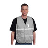 PIP Hi-Vis Apparel Non-ANSI Incident Comm& Vest - Cotton/Polyester Blend - Gray - 1/EA - 300-2515