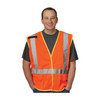 PIP ANSI Type R Class 2 & CAN/CSA Z96 X-Back Breakaway Mesh Vest - Hi-Vis Orange - 1/EA - 302-0210