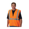 PIP Hi-Vis Apparel ANSI Type R Class 2 Value Zipper Solid Vest - Orange - 1/EA - 302-WCENGZ