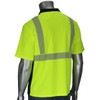 PIP ANSI Type R Class 2 Polo Shirt w/Performance Moisture Control Fabric & Black Bottom Front - Hi-Vis Yellow - 1/EA - 312-1610B