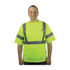 PIP ANSI Type R Class 3 & CAN/CSA Z96 X-Back Short Sleeve T-Shirt - Hi-Vis Yellow - 1/EA - 313-1400