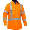 Bisley ANSI Type R Class 3 & CSA Z96 X-Back Long Sleeve Work Shirt w/X-Airflow - Hi-Vis Orange - 1/EA - 313M6490X