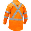 Bisley ANSI Type R Class 3 & CSA Z96 X-Back Long Sleeve Work Shirt w/X-Airflow - Hi-Vis Orange - 1/EA - 313M6490X