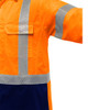 Bisley ANSI Type R Class 3 Long Sleeve Work Shirt w/X-Airflow & Navy Bottom - Hi-Vis Orange - 1/EA - 313M6491H