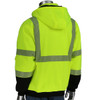 PIP ANSI Type R Class 3 Reversible Full Zip Hooded Sweatshirt w/Black Bottom - Hi-Vis Yellow - 1/EA - 323-1400S