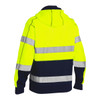 Bisley ANSI Type R Class 3 Full Zip Hooded Sweatshirt w/Sherpa Lining - Hi-Vis Yellow - 1/EA - 323M6988T