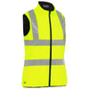 Bisley ANSI Type R Class 2 Women's Contoured Reversible Puffer Vest - Hi-Vis Yellow - 1/EA - 332W0330H