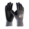 MaxiFlex Ultimate Seamless Knit Nylon / Elastane Glove w/Nitrile Coated MicroFoam Grip on Palm & Fingers - Tagged - Gray - 1/DZ - 34-874T