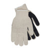 PIP Regular Weight Seamless Knit Cotton/Polyester Glove w/PVC Palm Coated Grip - Natural - 1/DZ - 36-110PC-BK
