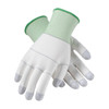 CleanTeam Seamless Knit Nylon Clean Environment Glove w/Polyurethane Coated Smooth Grip on Palm & Fingers - White - 1/DZ - 40-C125