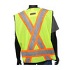 Viz-Up ANSI Type R Class 2 Two-Tone X-Back Breakaway Mesh Vest - Hi-Vis Yellow - 1/EA - 47213