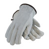 PIP Industry Grade Top Grain Leather Drivers Glove w/Split Cowhide Back - Keystone Thumb - Natural - 1/DZ - 68-160SB