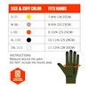Ergodyne ProFlex 7042 Nitrile Coated Cut-Resistant Gloves - ANSI/ISEA 105-2016 A4, EN 388: 4X41D, 18g, Heat Resistant - 12-pair