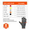 Ergodyne ProFlex 7000 Nitrile Coated Gloves - Microfoam Palm, 15g - 12-pair