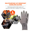 Ergodyne ProFlex 7024 PU Coated Cut-Resistant Gloves - ANSI/ISEA 105-2016 A2, EN388: 4X42B, 13g - 1-pair