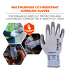 Ergodyne ProFlex 7025 PU Coated Cut-Resistant Gloves - ANSI/ISEA 105-2016 A2, EN388: 2X42B, 18g - 12-pair