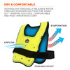 Ergodyne Chill-Its 6687 Dry Evaporative Cooling Vest - Elastic Waist