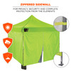 Ergodyne SHAX 6053 Enclosed Pop-Up Tent Kit - Includes 1 Tent and 4 Sidewalls - 10ft x 10ft