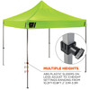 Ergodyne SHAX 6053 Enclosed Pop-Up Tent Kit - Includes 1 Tent and 4 Sidewalls - 10ft x 10ft