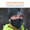 Ergodyne N-Ferno 6804 Skull Cap Winter Hat with LED Lights