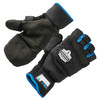 Ergodyne ProFlex 816 Thermal Half Finger Winter Work Gloves - Flip-Top Mittens