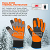 Ergodyne ProFlex 818WP Thermal Waterproof Winter Work Gloves - Orange