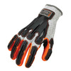 Ergodyne ProFlex 922CR Nitrile Coated Cut-Resistant Gloves - ANSI A3, EN388: 4442CP, 13G, Dorsal Protection - Gray - 96-pair